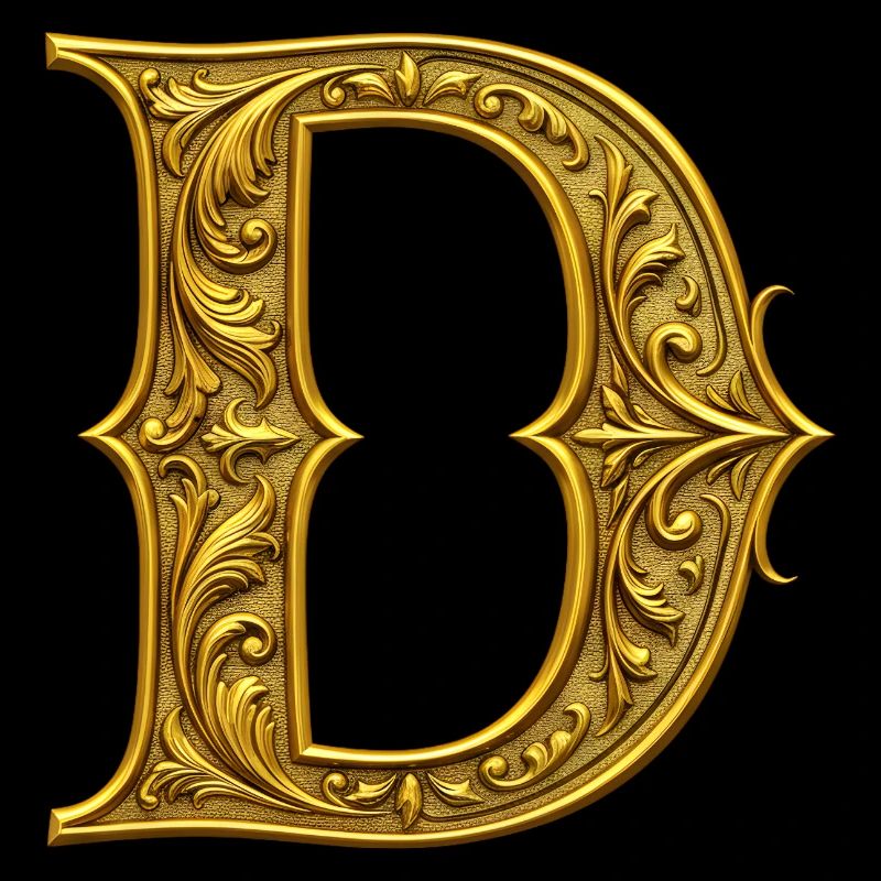Ornamentgold Initiale D