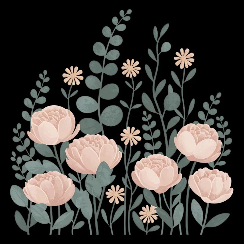 Boho Blumen – Blühende Harmonie