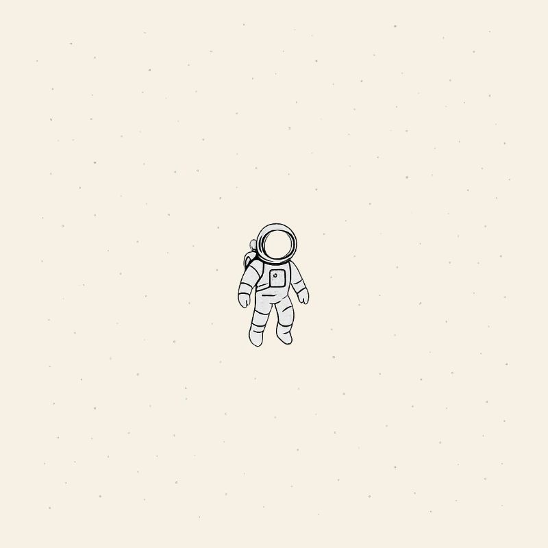 Astronaut Alone in the Void