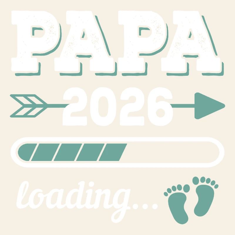 Papa 2026 Loading Werdender Vater Geschenkidee