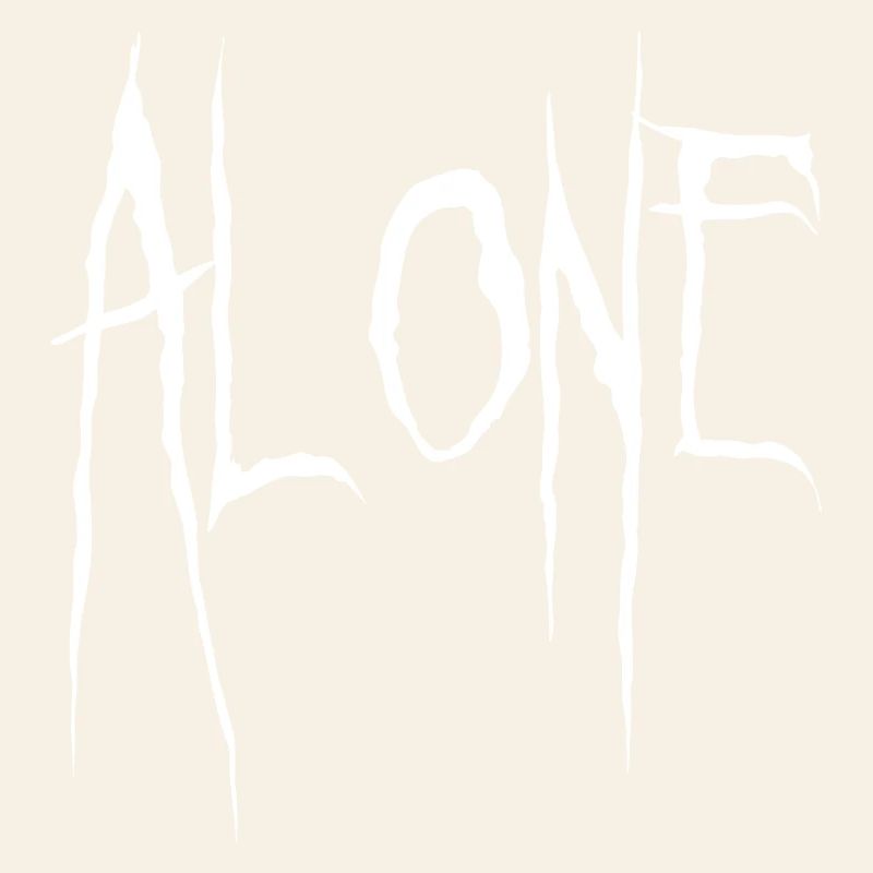 Alone Jagged Typography