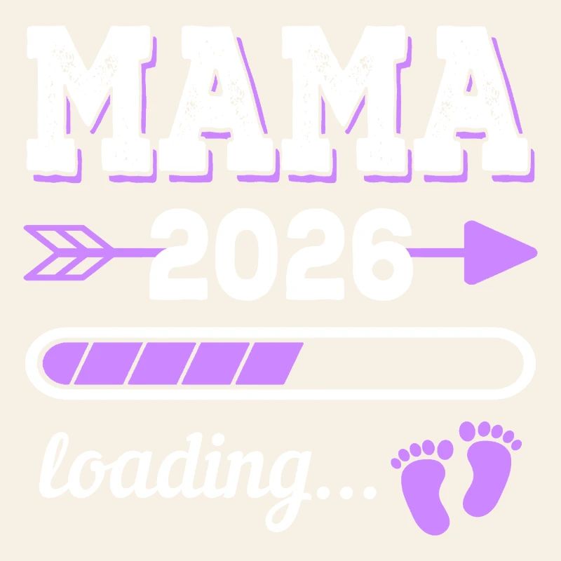 Mama 2026 Loading Schwangerschaft Geschenkidee