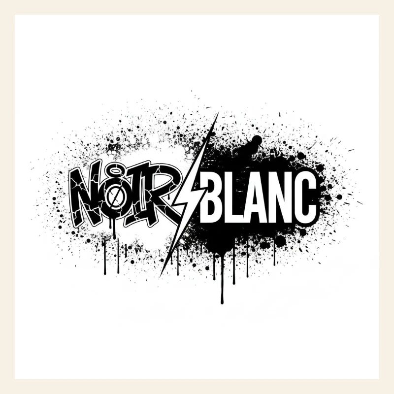 Nord Blanc Graffiti Éclair