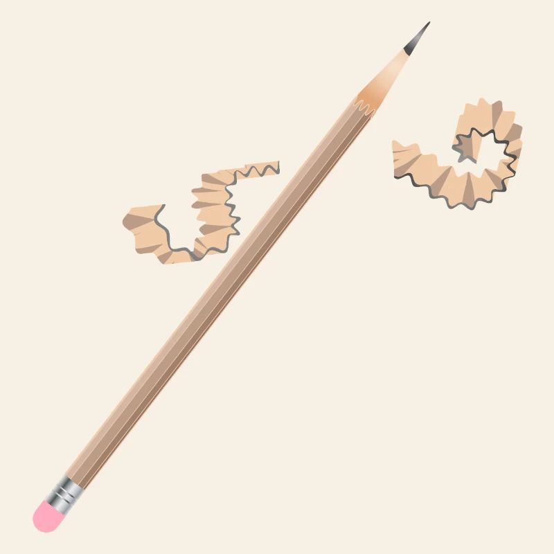 Crayon avec gomme – Motif de dessin créatif