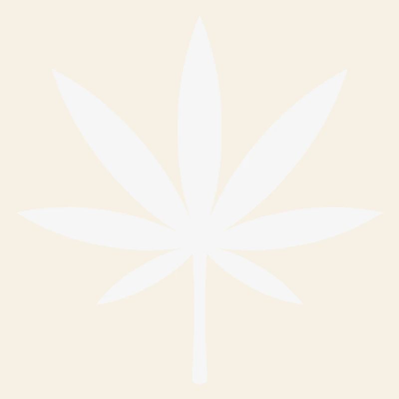 Cannabis / Marijuana / Feuille de chanvre (blanc)