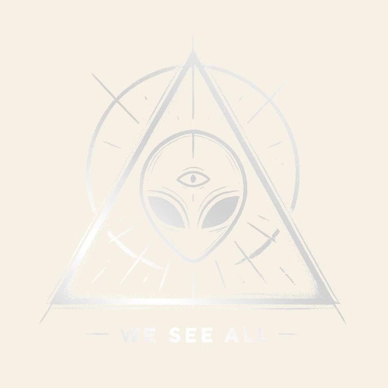 OVNI Alien Oeil Sigil Triangulaire