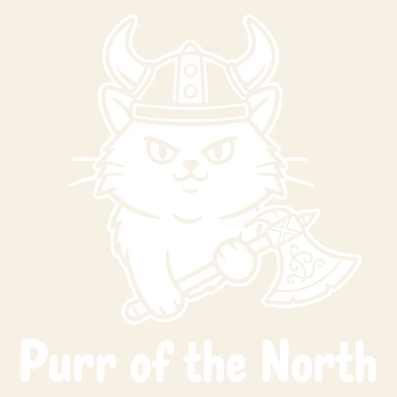 Viking Katze mit Axt