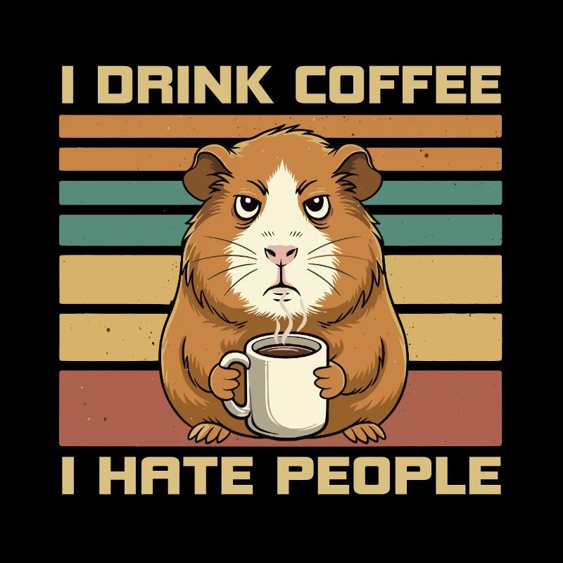 Citation du café du cochon d’Inde Grumpy
