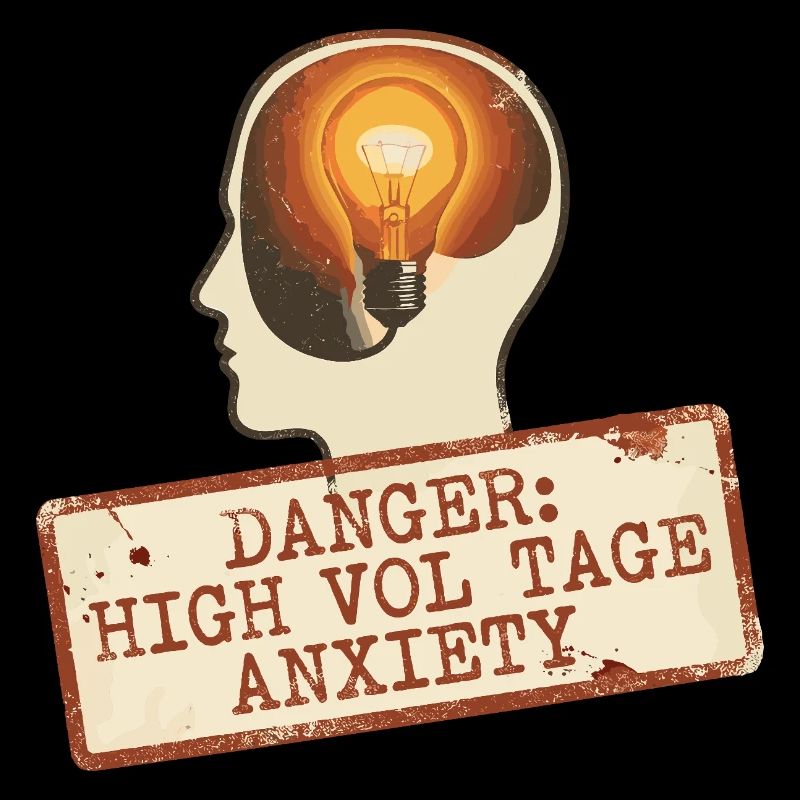 High Voltage Anxiety Warnschild