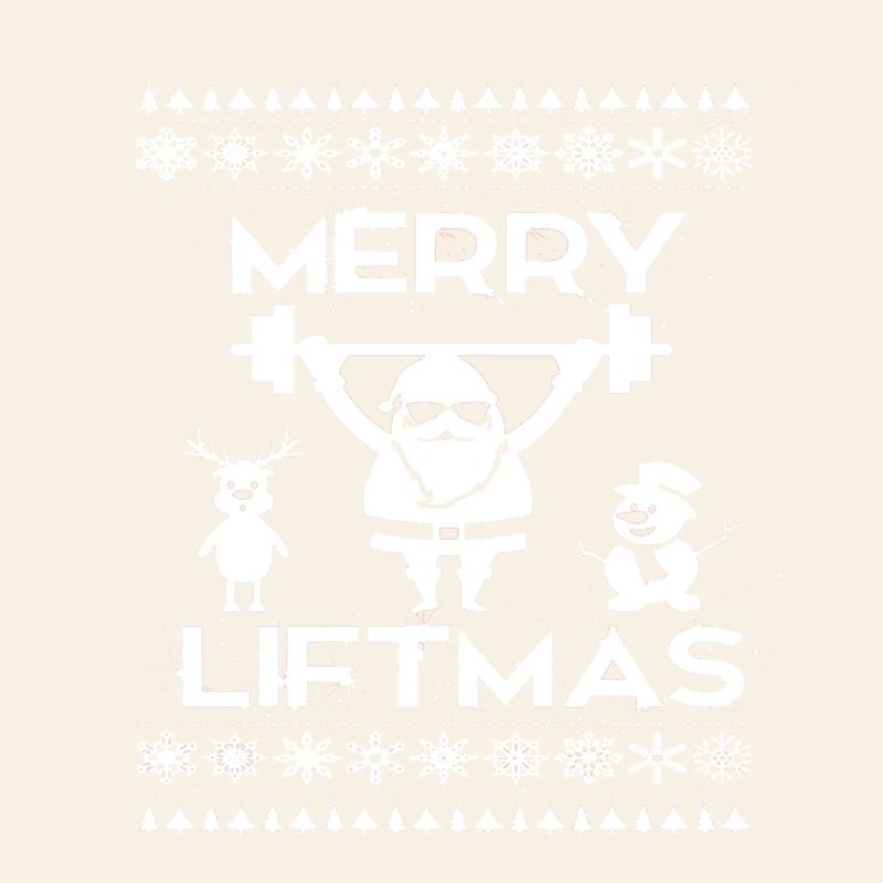 Weihnachtskraft Santa hebt Gewichte