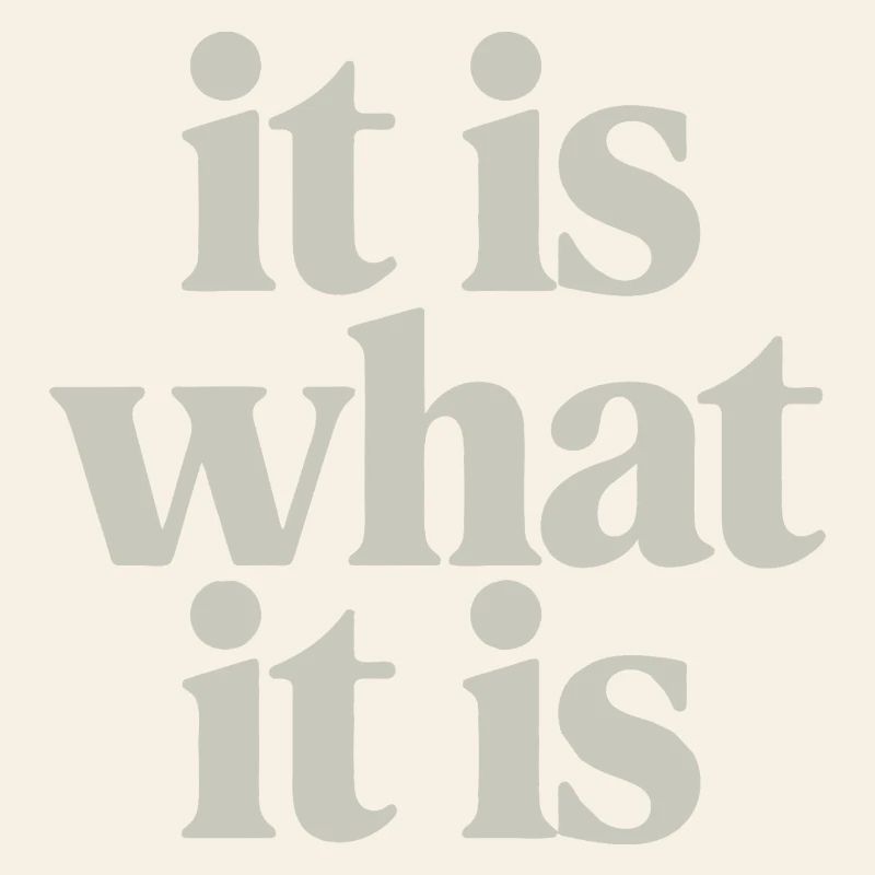 It Is What It Is: Neutral Serif Typography