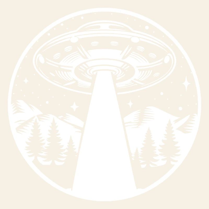 Vaisseau spatial UFO Étoiles spatiales rétro vintage