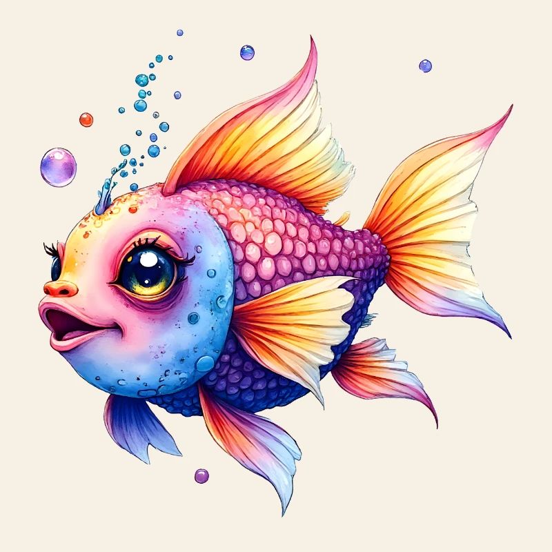 Lebendiger Regenbogenwassermann