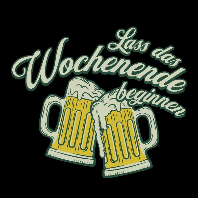 Wochenende Anstoßen Bier Alkohol Männer