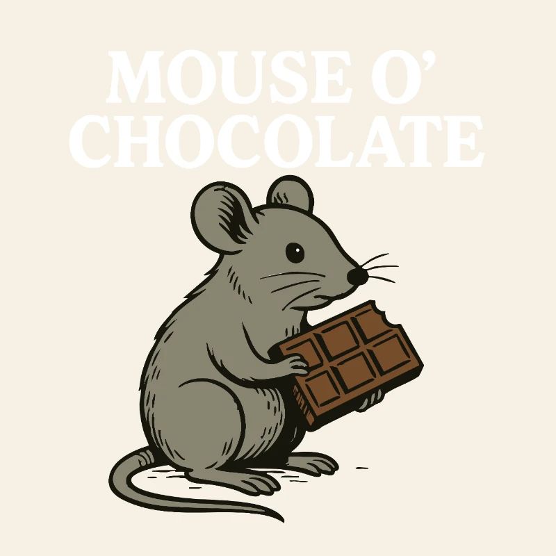 Mouse o’Chocolate Jeu de mots drôle Mouse