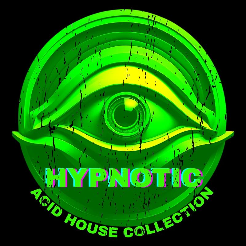 Hypnotic Eye 3D Acid House Techno Rave Glitch