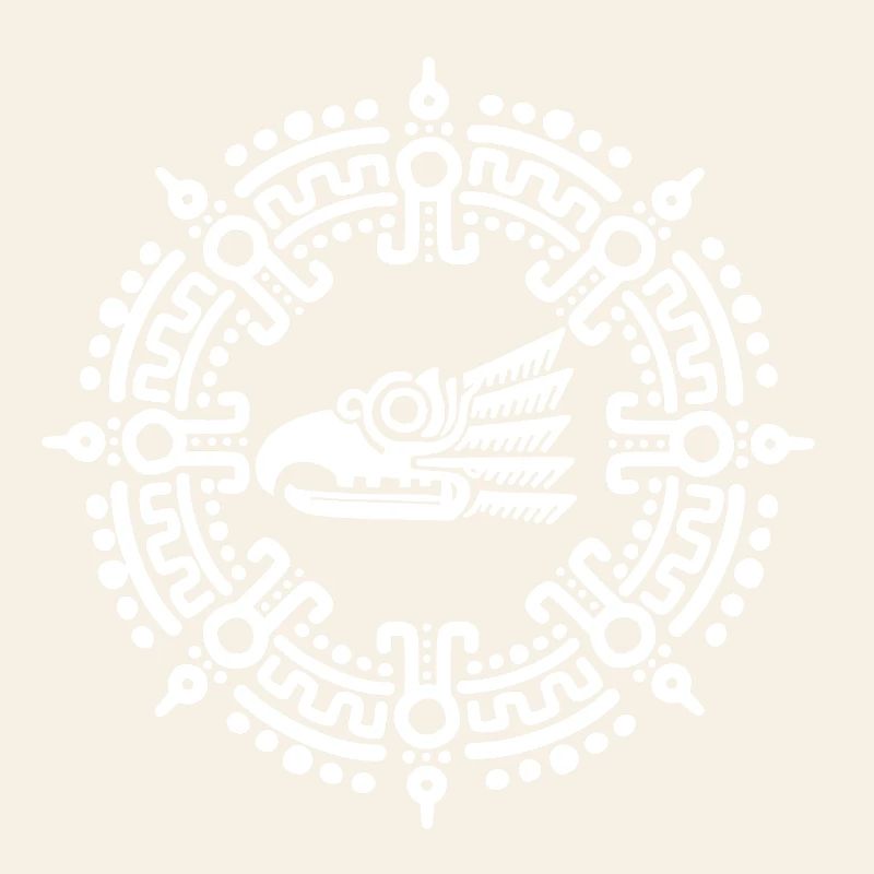 White Aztec symbol