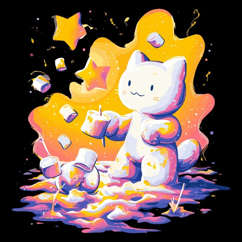 Cat Cosmos Neon Palette