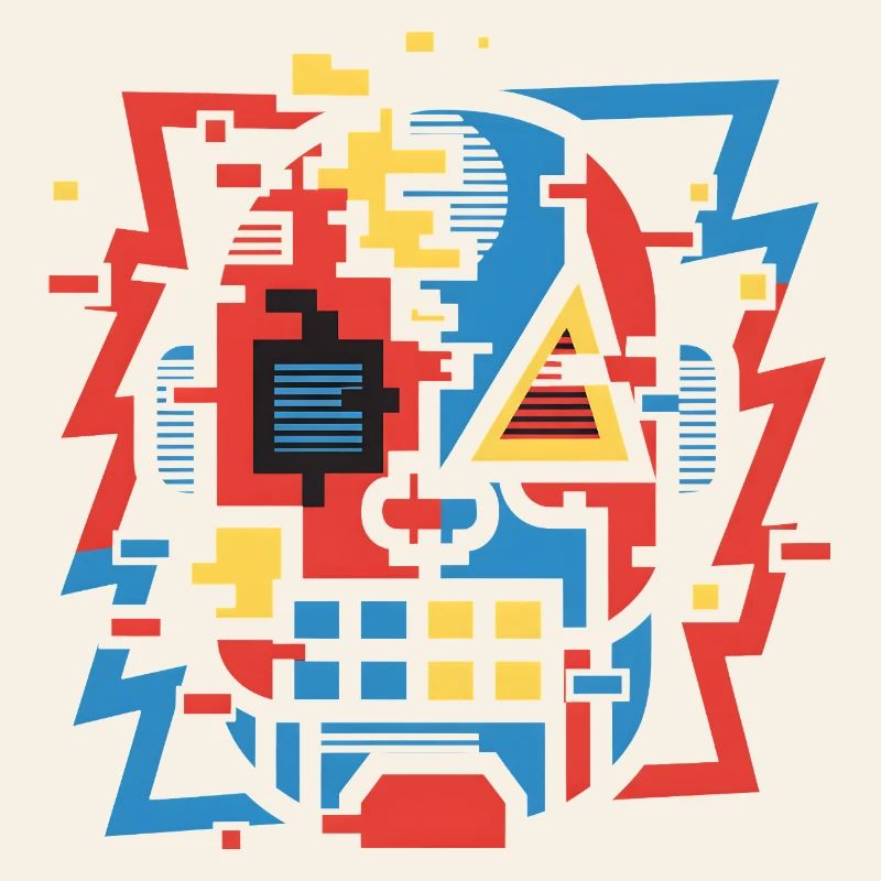 Face de bug abstraite