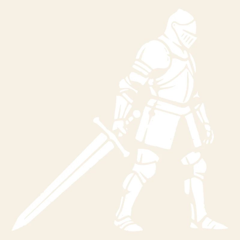 Schwarzer Ritter Silhouette Schatten