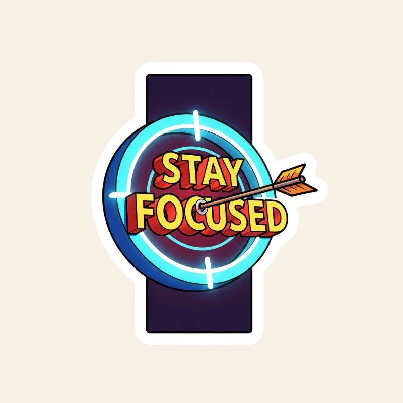 Stay Focused Target Neon