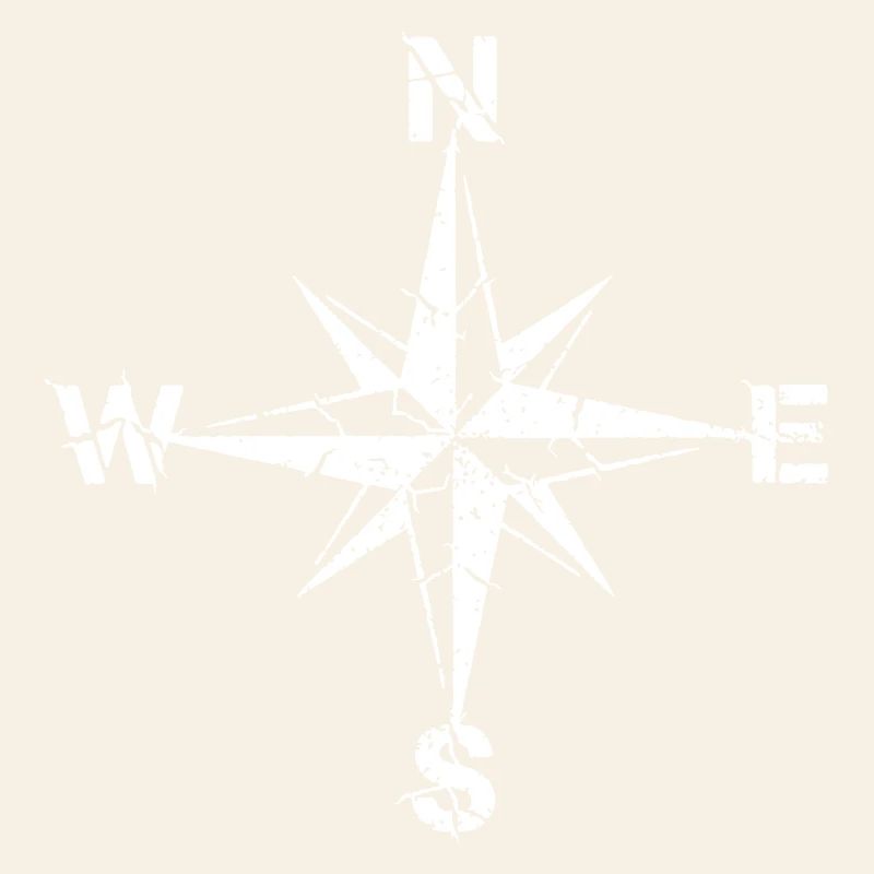 Compass Wind Rose Grunge Vintage Vector