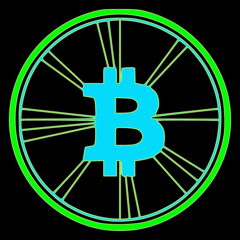 Vecteur de vitesse des wireframes Bitcoin