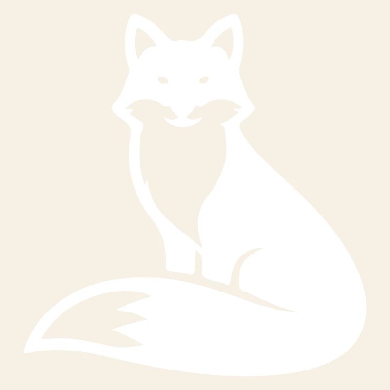 Silhouette d’animal renard
