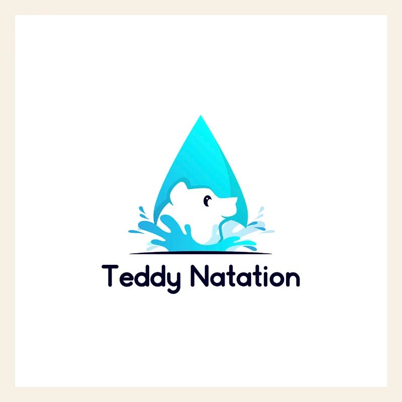 Teddy Natation Ourson et Vague