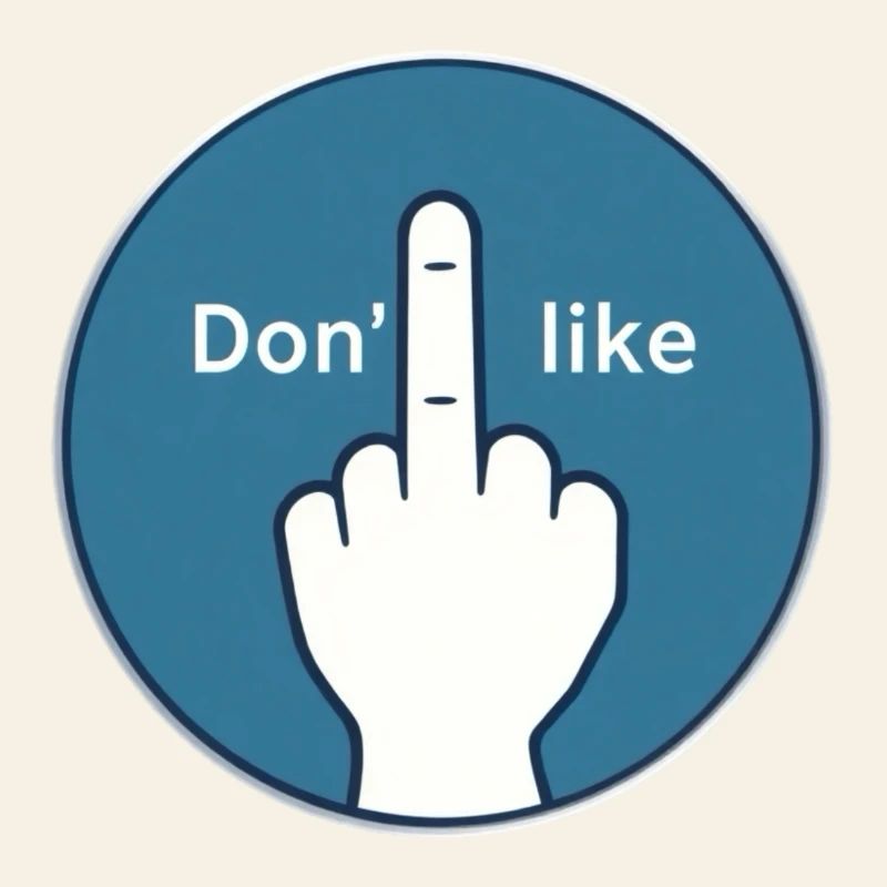 Nein Danke Mittelfinger Design