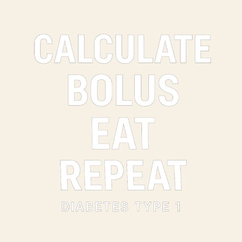 Calculer Bosul Eat Repeat White - Diabète de type 1