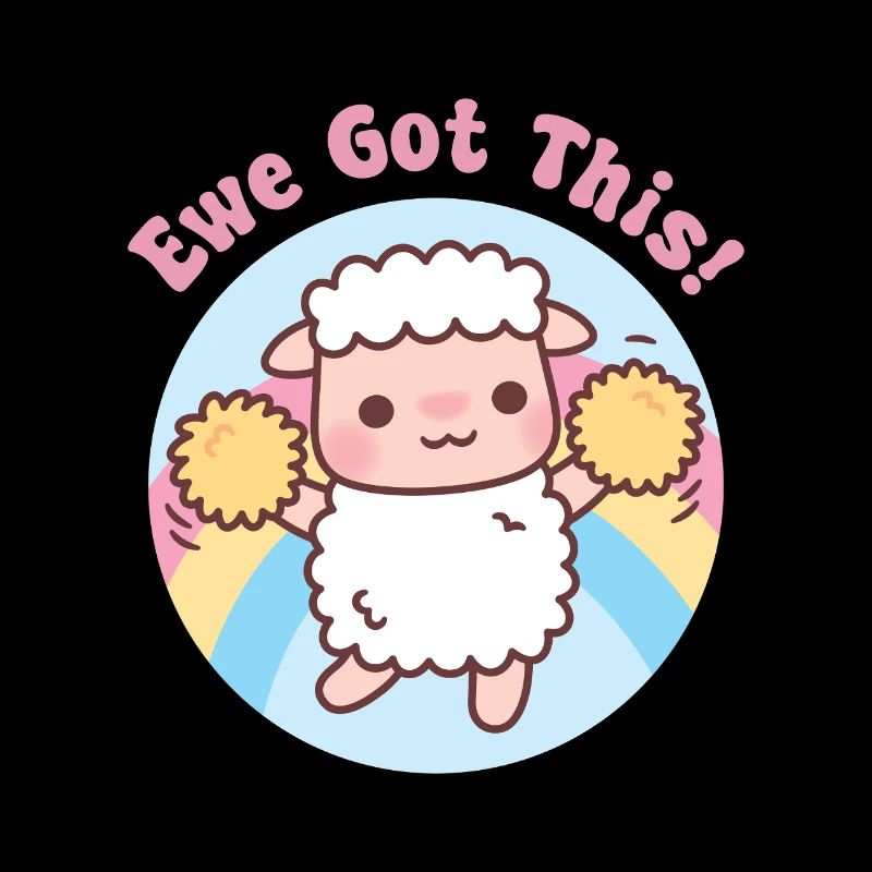 Cute Sheep Ewe Got This Funny Motivational Pun