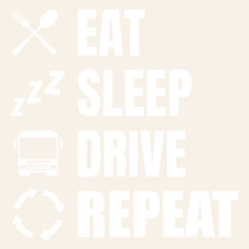 Manger, dormir, conduire, répéter