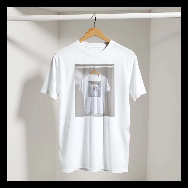 T-shirt à réflexion encadrée