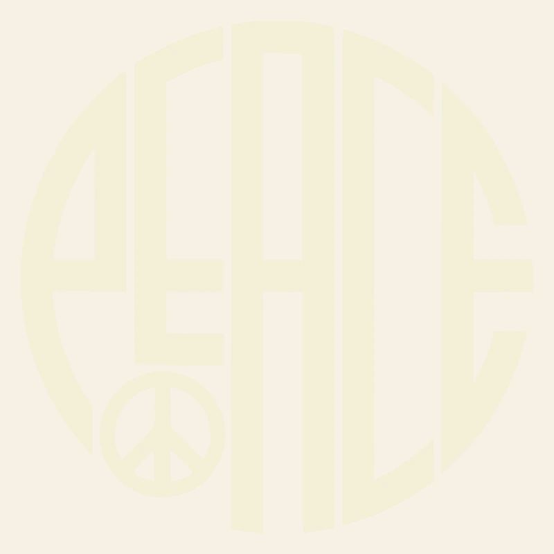 Peace Art Deco Typography