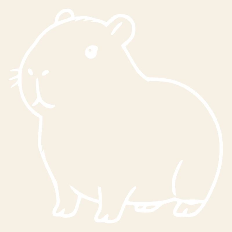 Capybara capybara blanc
