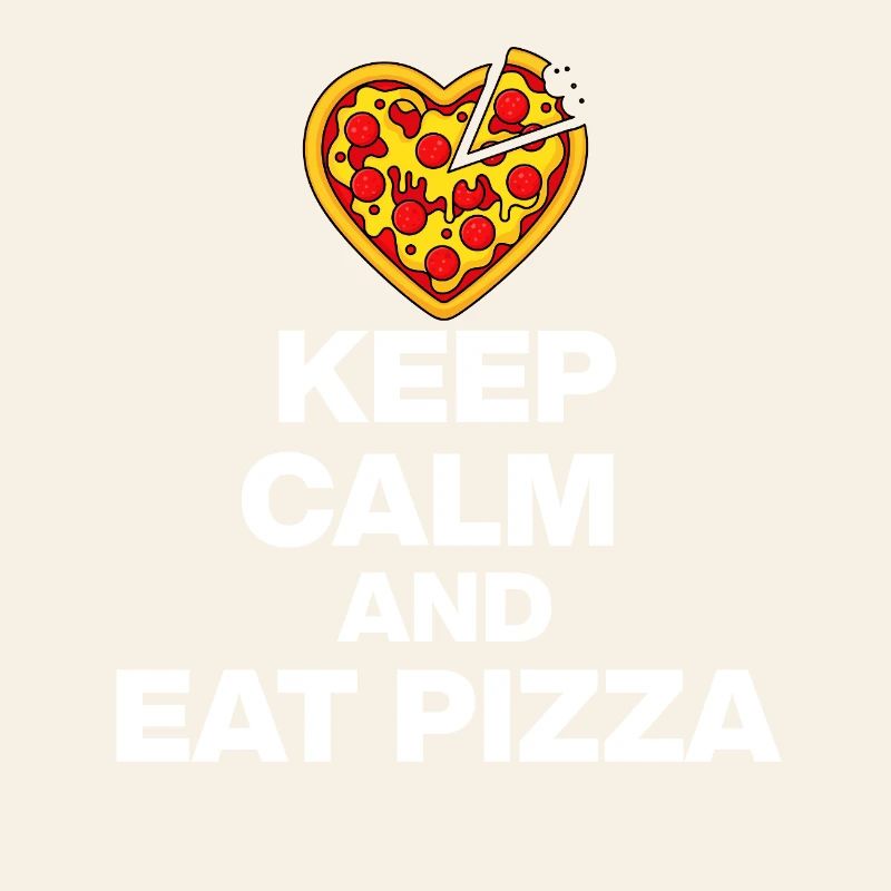 KEEP CALM AND EAT PIZZA, PIZZA JUNKIE GESCHENK 🍕