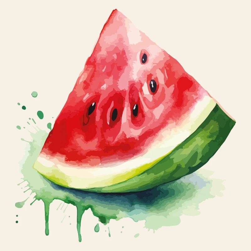 Éclaboussure d’aquarelle pastèque