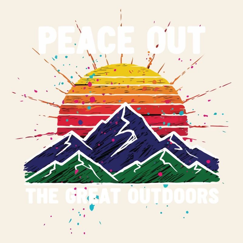 Frieden draußen Great Outdoors Mountain Sun