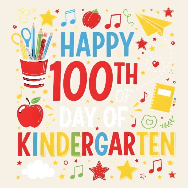 100 jours de maternelle Joyeux 100e jour d’école