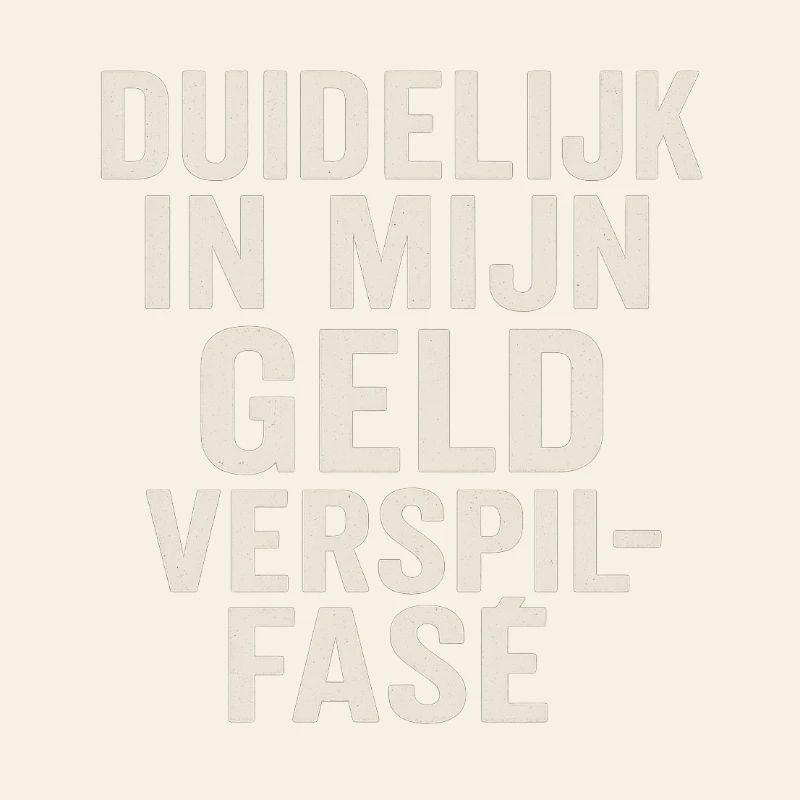 Clairement dans ma phase de gaspillage d’argent