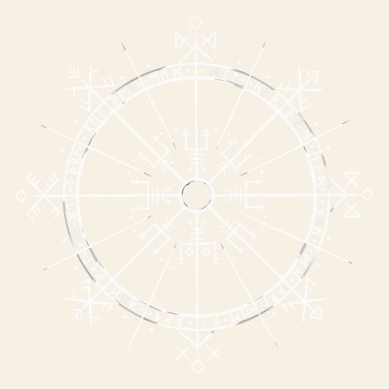 Vegvisir 9 Worlds Runes - Germanic Vikings