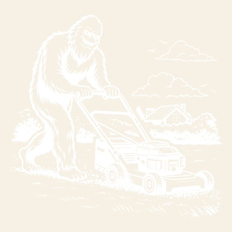 Style de jardinage avec tondeuse à gazon Yéti Bigfoot