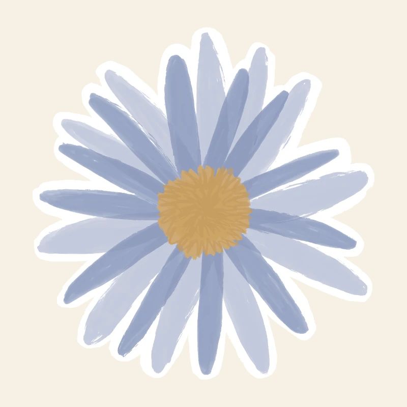 Blue Daisy Bloom Tee