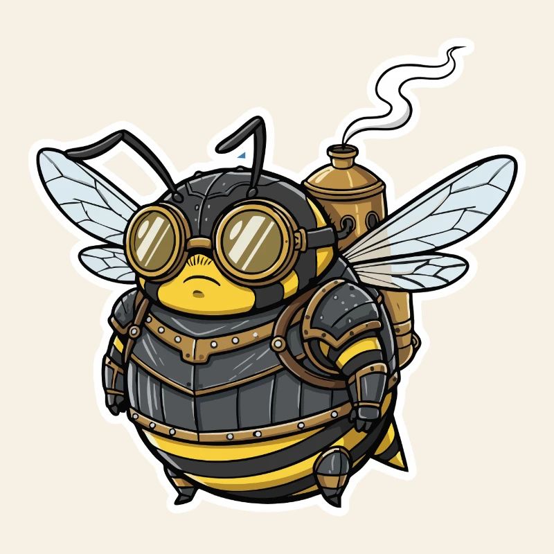 Steampunk Worker Bee Gepanzerte Brille
