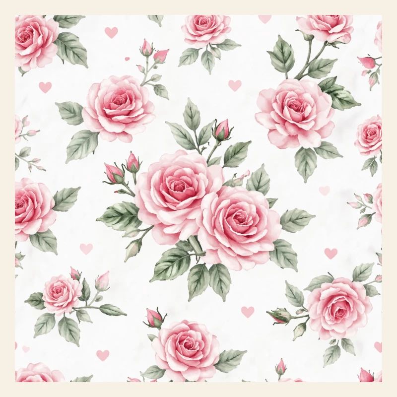 Roses and Hearts pattern