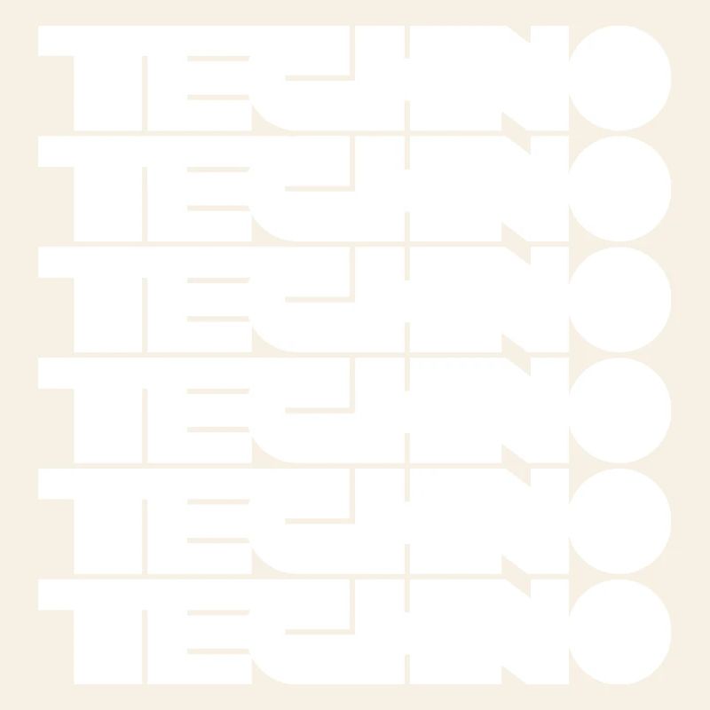 Techno Music Bold Abstract Geometry logo