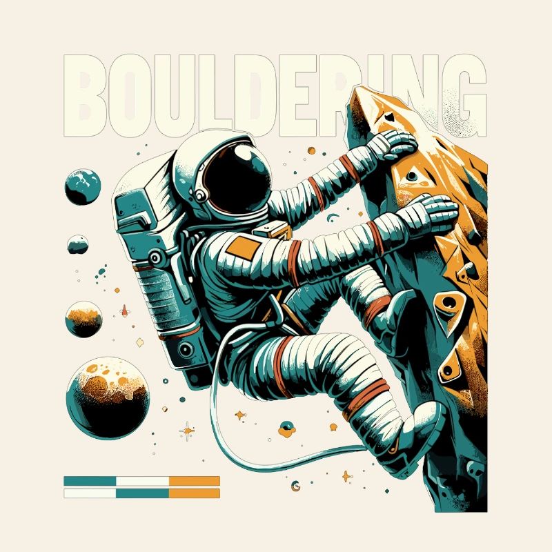 Bloc d’astronaute – Escalade dans l’espace Design