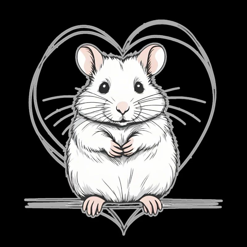 Hamster with heart