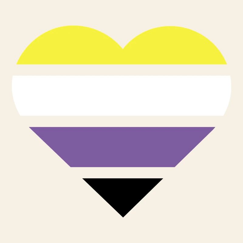 Pride Flag Heart · Nonbinary